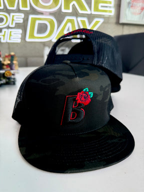 Dark Camo Blackleaf Snapback Hat