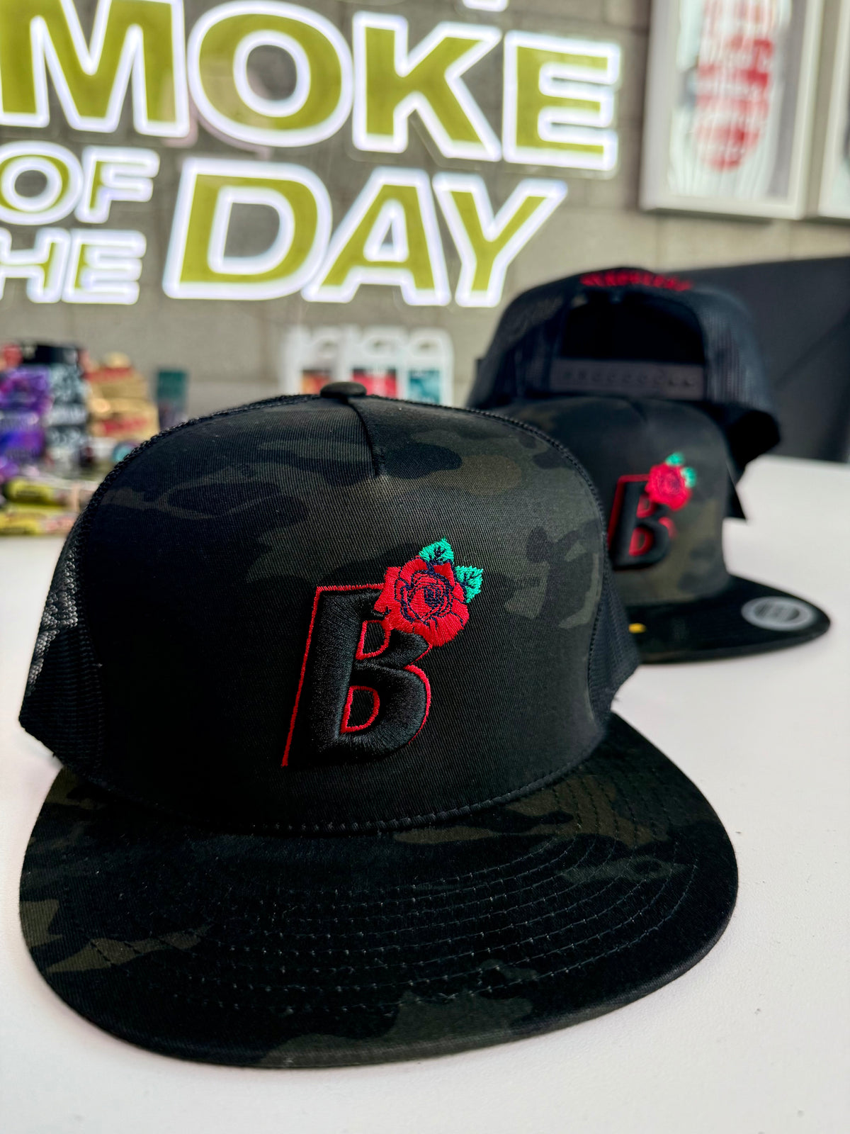 Dark Camo Blackleaf Snapback Hat