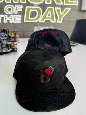 Dark Camo Blackleaf Snapback Hat