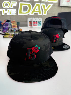 Dark Camo Blackleaf Snapback Hat
